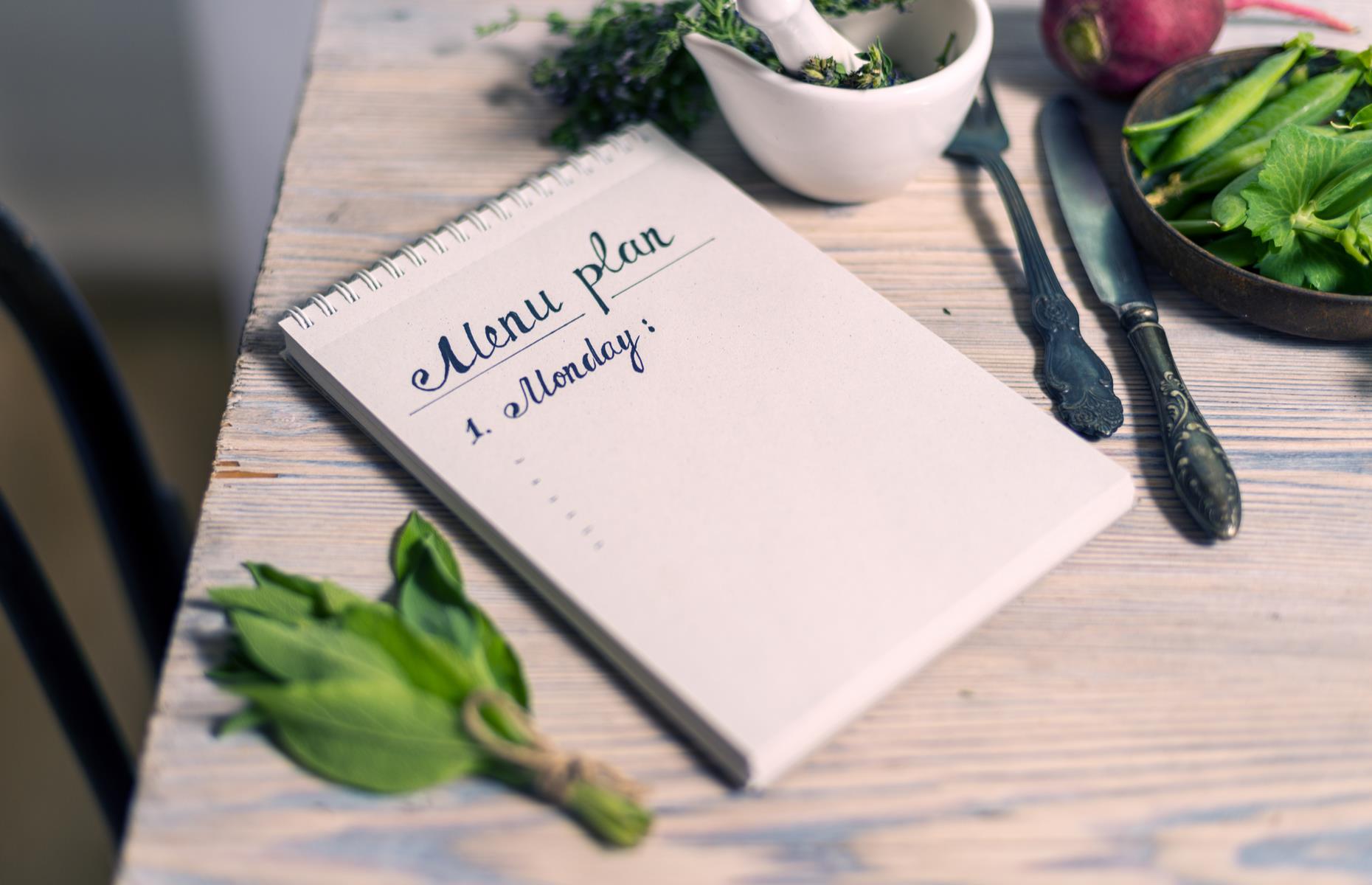 Plan meals in advance 